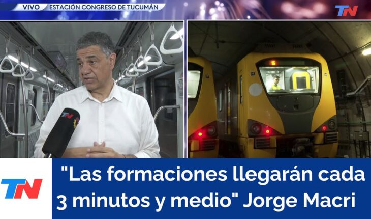 Video: Línea D cerrada por obras: “Las formaciones llegarán cada 3 minutos y medio”, Jorge Macri