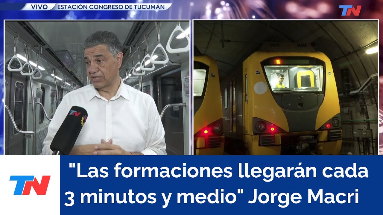 Línea D cerrada por obras: "Las formaciones llegarán cada 3 minutos y medio", Jorge Macri