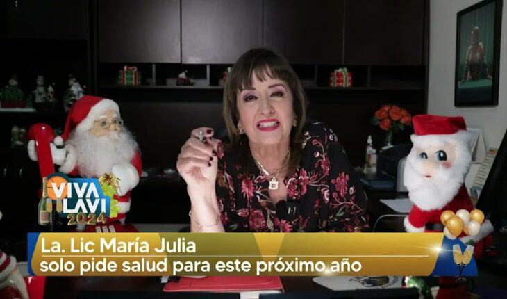 Video: Los deseos de Año Nuevo de la Lic. María Julia | Vivalavi