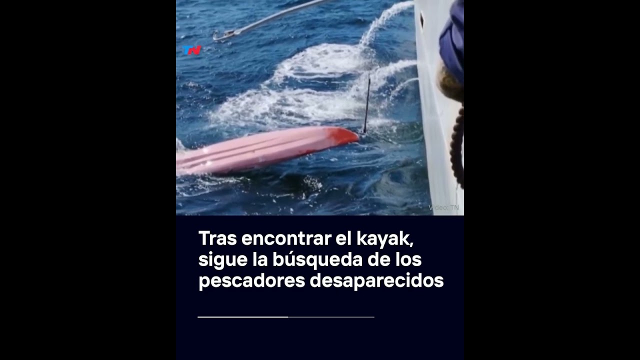 Tras encontrar el kayak, sigue la búsqueda de los pescadores desaparecidos en Mar del Plata