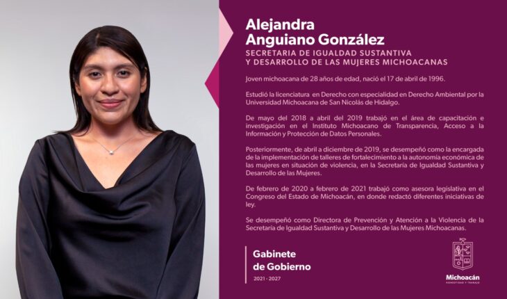 Bedolla appoints Alejandra Anguiano as the new head of the Seimujer – MonitorExpresso.com