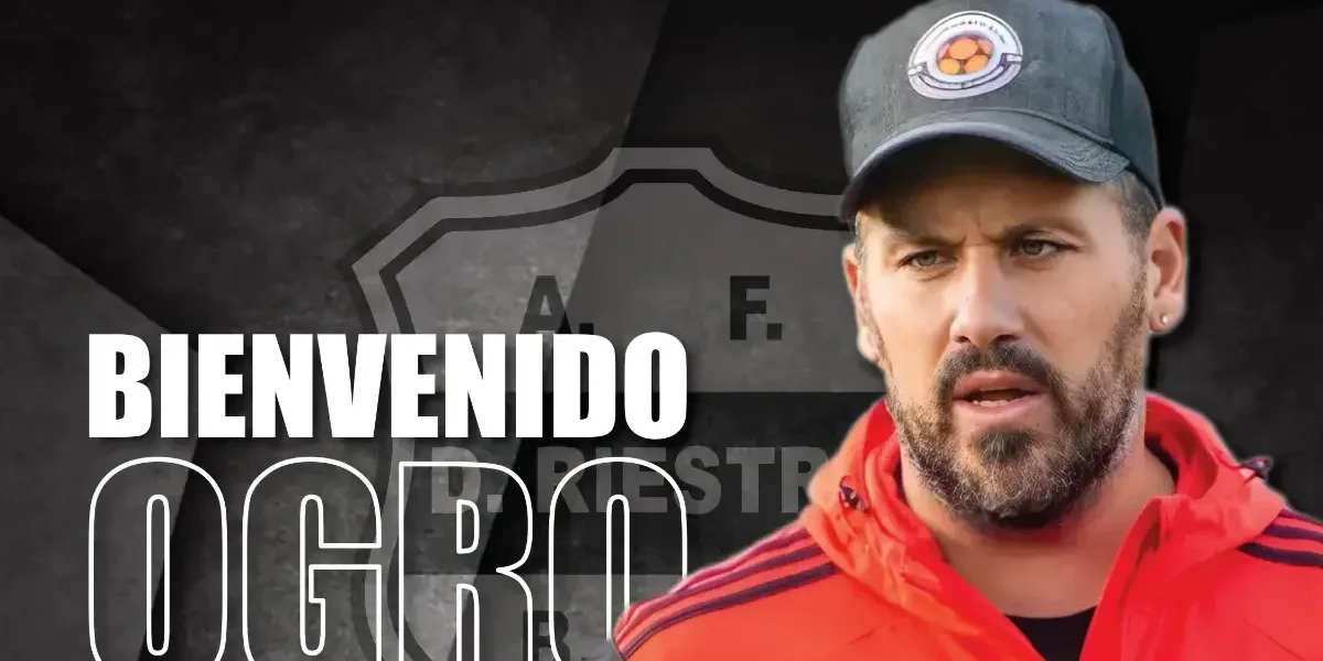 Cristian "Ogro" Fabbiani fue confirmado como nuevo técnico de Deportivo Riestra