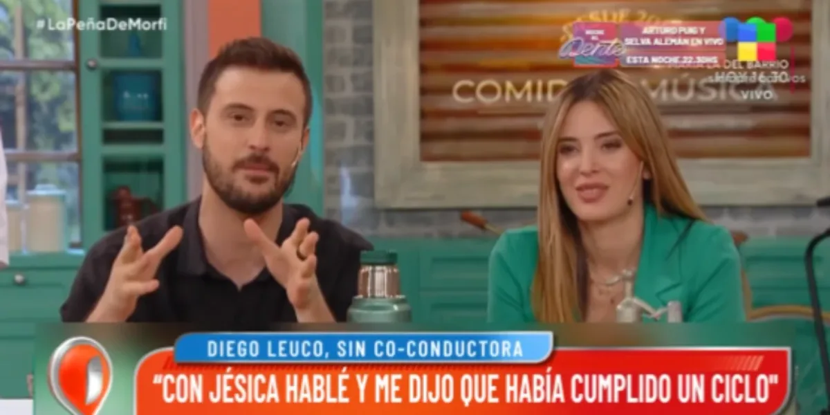 Diego Leuco reveló la charla que tuvo con Jesica Cirio tras su salida de La Peña del Morfi