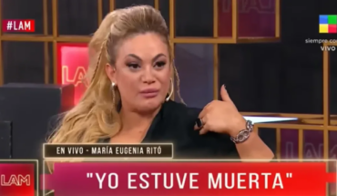 María Eugenia Ritó regresó a los medios y contó: “Me morí y volví a nacer”