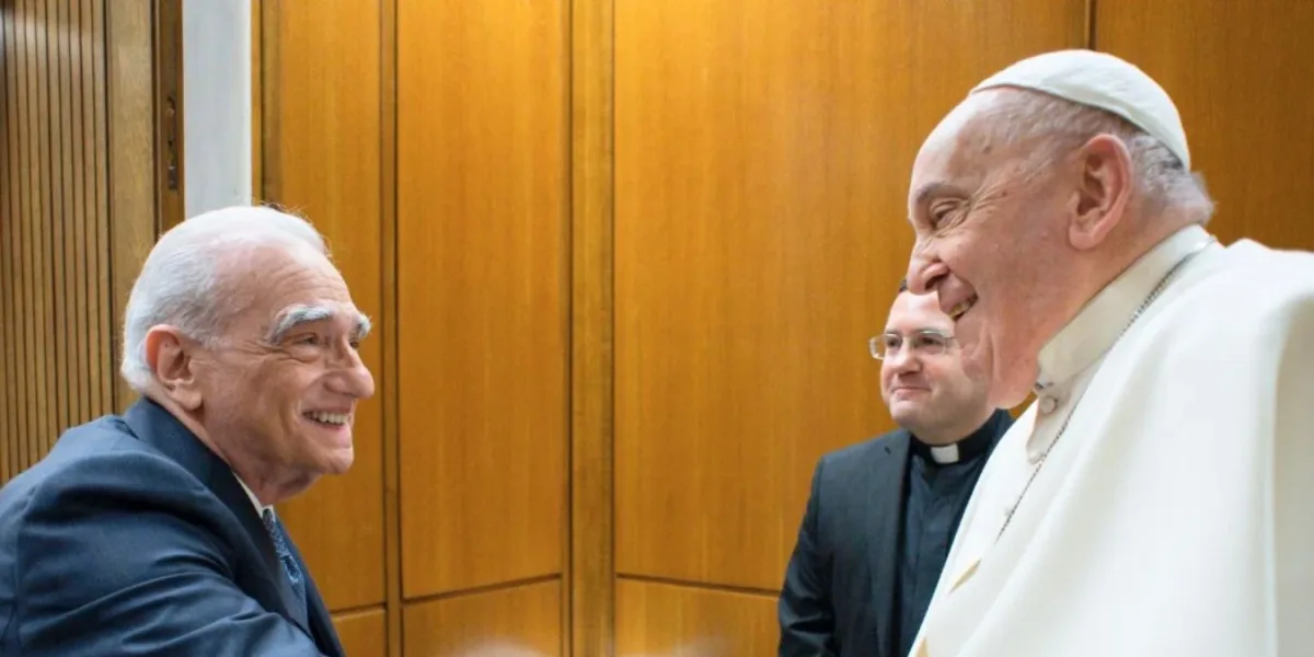 Pope Francis met with Martin Scorsese at the Vatican
