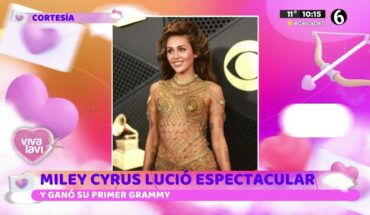 Video: La reacción de Miley Cyrus al ganar su primer Grammy | Vivalavi MX