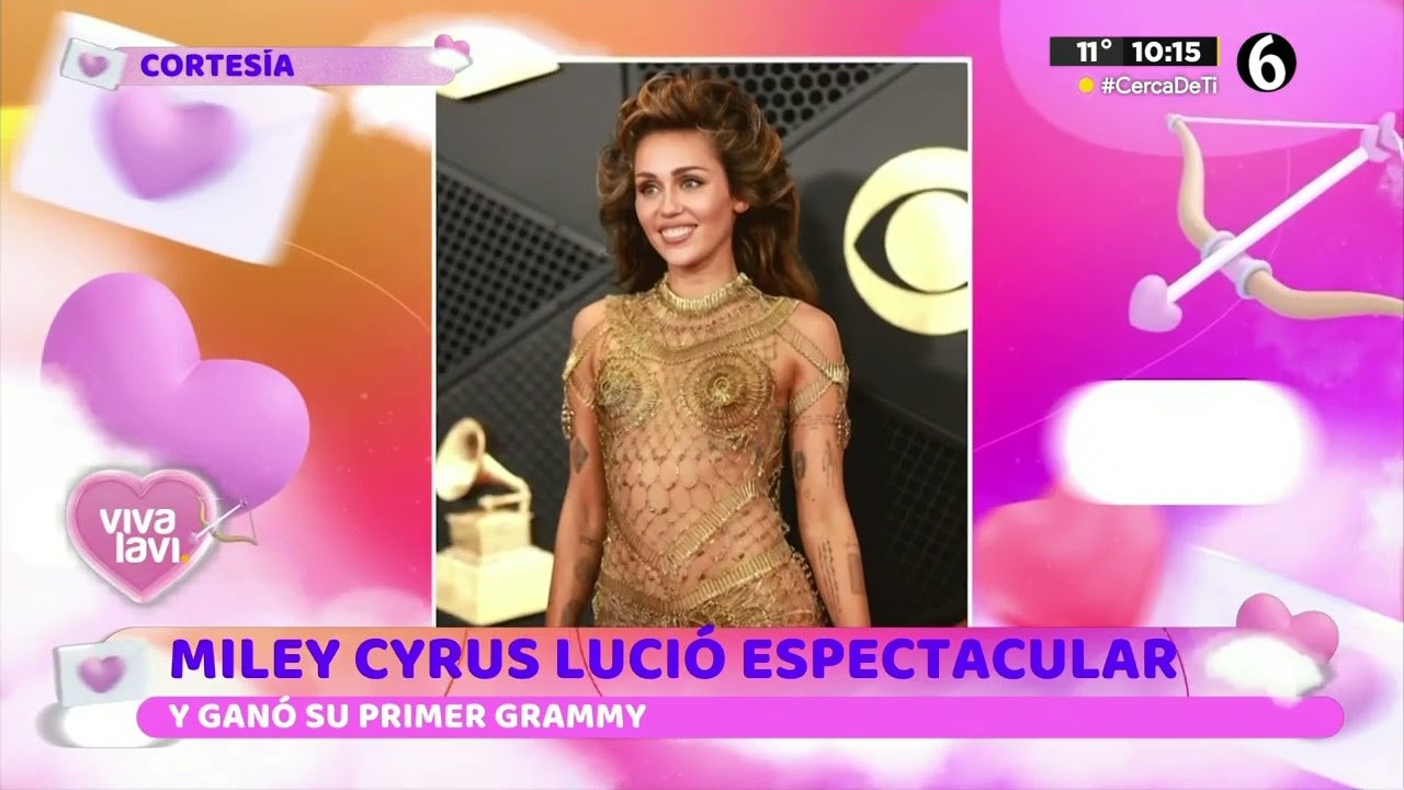 La reacción de Miley Cyrus al ganar su primer Grammy | Vivalavi MX