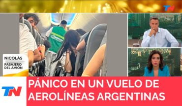 Video: Pánico en un vuelo de Aerolíneas Argentinas aterrizó de emergencia por problemas técnicos