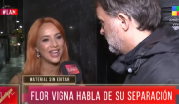 Flor Vigna spoke about the separation from Luciano Castro: “I wanted to take a chance”