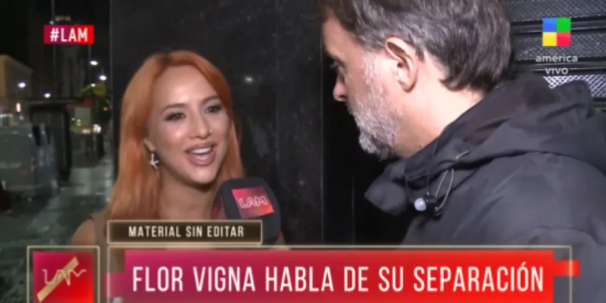 Flor Vigna spoke about the separation from Luciano Castro: "I wanted to take a chance"