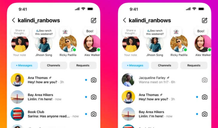 Instagram lanzó nuevas funciones para los mensajes directos