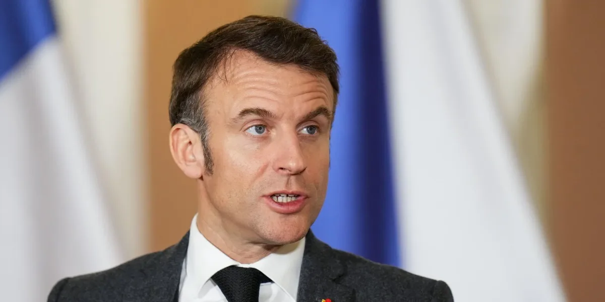 Macron raised the possibility of conducting "operations on the ground" in response to Russia's invasion of Ukraine