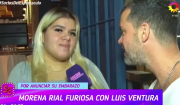 Morena Rial furious with Luis Ventura for telling her pregnancy in advance