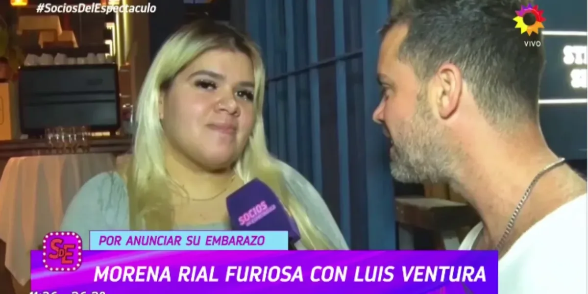Morena Rial furious with Luis Ventura for telling her pregnancy in advance