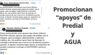 Ofrecen presuntos “apoyos” en pago predial y agua para apuntalar reelección en Morelia – MonitorExpresso.com