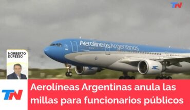 Video: Aerolíneas Argentinas anula los programas de millas para funcionarios públicos