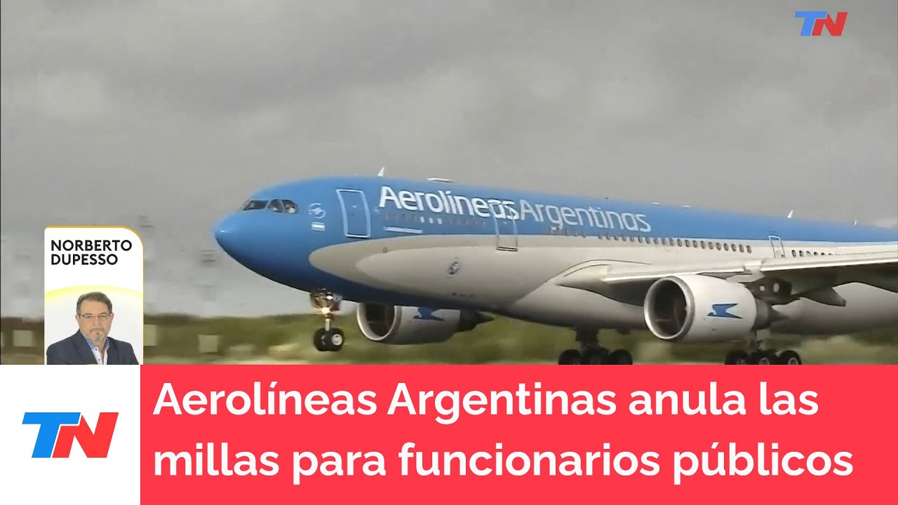 Aerolíneas Argentinas anula los programas de millas para funcionarios públicos