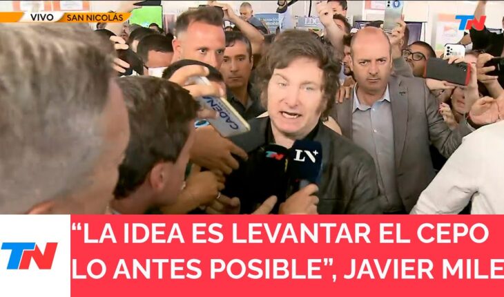 Video: “La idea es levantar el cepo lo antes posible”, Javier Milei presidente de la Nación