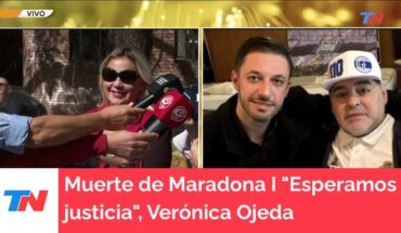 Video: Muerte de Maradona I “Esperamos justicia”, Verónica Ojeda
