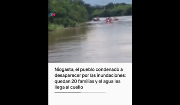 Video: Niogasta, el pueblo de Tucumán donde quedan 20 familias y el agua les llega al cuello