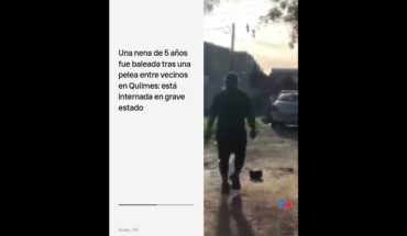 Video: Quilmes: Balearon a una nena de 5 años y fue internada en grave estado