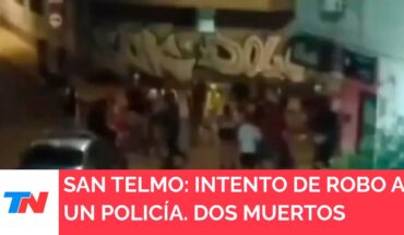 Video: SAN TELMO I Dos muertos en un intento de robo a un policía de la Ciudad