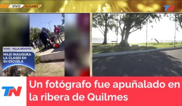 Video: Un fotógrafo murió tras ser apuñalado en la ribera de Quilmes