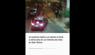 Video: Un policía mató a un ladrón e hirió a otros dos en un intento de robo en San Telmo