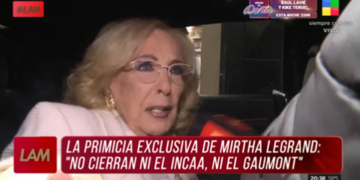 Mirtha Legrand: "Hablé con el Presidente del INCAA y me dijo que no lo van a cerrar"