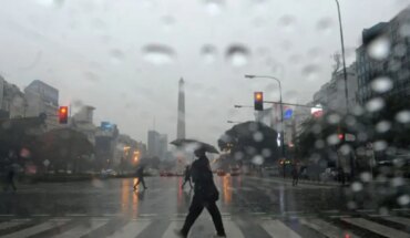 The rains are back: Sunday’s forecast in the City of Buenos Aires and its surroundings