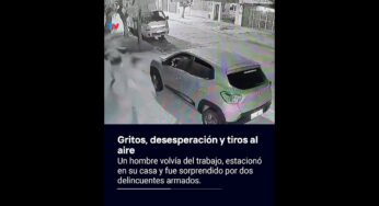 Video: GRITOS, DESESPERACIÓN Y TIROS: volvía del trabajo cuando fue brutalmente abordado por delincuentes