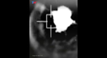 Video: Israel publicó imágenes que muestran a sus aviones de combate interceptando drones y misiles