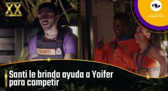 Video: Santi sale al rescate de Yoifer al enterarse de que tiene un problema para competir | Desafío XX