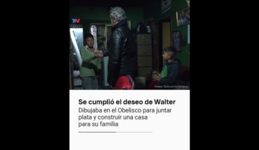 Video: Se cumplió el deseo de Walter: conseguir una casa para su familia