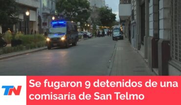 Video: Se fugaron nueve detenidos de una comisaría de San Telmo: recapturaron a dos