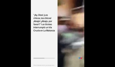 Video: Un tiroteo interrumpió un vía crucis en La Matanza