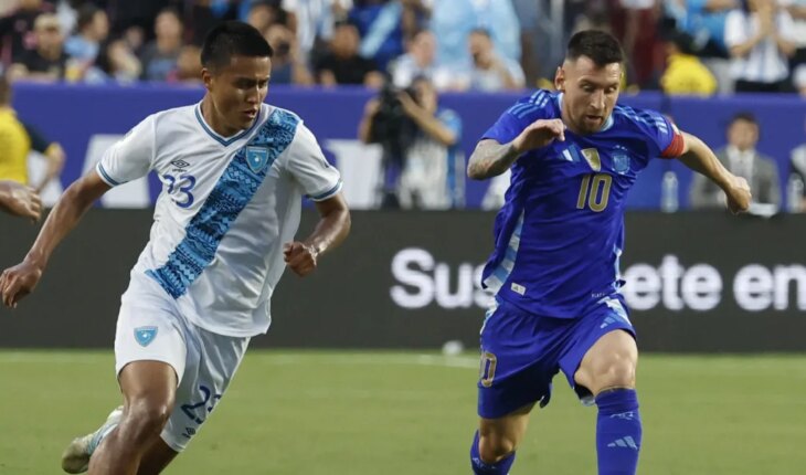 Argentina goleó a Guatemala en el último amistoso antes de la Copa América