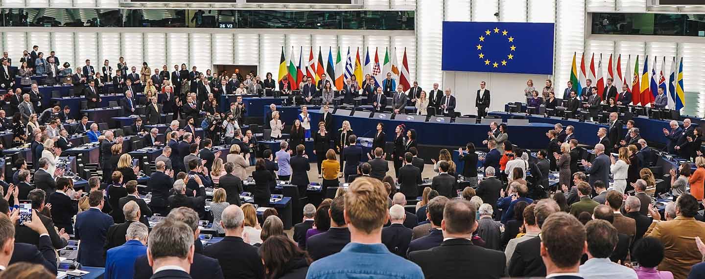 Ceremonia en el hemiciclo de Estrasburgo, El Parlamento Europeo a los 70: «La voz de los ciudadanos y los valores democráticos».