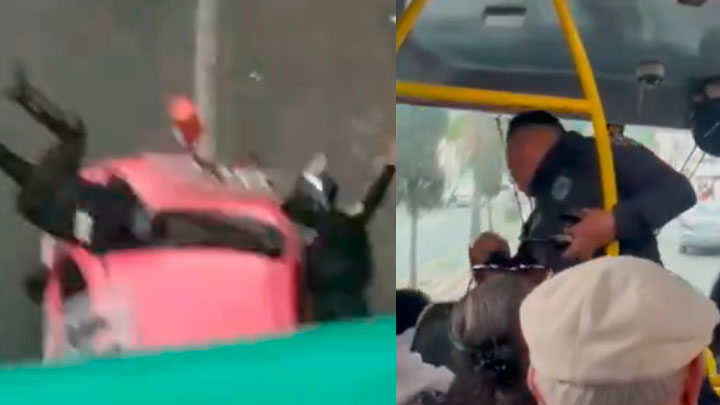 Policías golpean a conductor en Tlalpan, mientras un taxista atropella a oficiales (Video) – MonitorExpresso.com