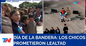 Video: DÍA DE LA BANDERA: “Belgrano” le tomó promesa a 4 alumnos