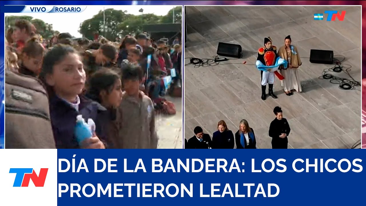 DÍA DE LA BANDERA: "Belgrano" le tomó promesa a 4 alumnos