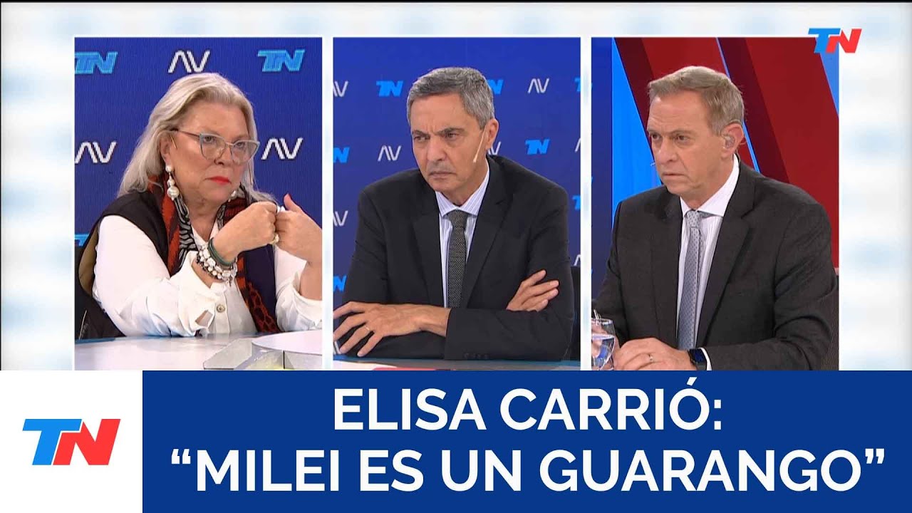 Elisa Carrió: "Milei es un guarango"