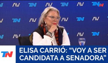 Video: Elisa Carrió. “Voy a ser candidata a senadora”