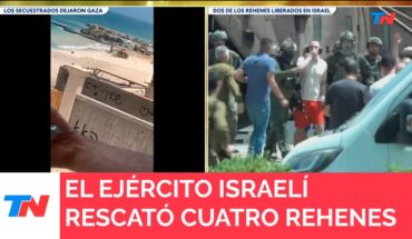 Video: GUERRA DE MEDIO ORIENTE I El ejército israelí rescató a cuatro rehenes en la Franja de Gaza