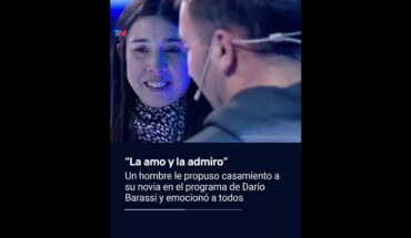 Video: “La amo y la admiro”, un hombre le propuso casamiento a su novia en el programa  Ahora Caigo