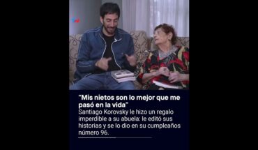 Video: “Mis nietos son lo mejor que me pasó en la vida”, la abuela del actor Santiago Korovsky