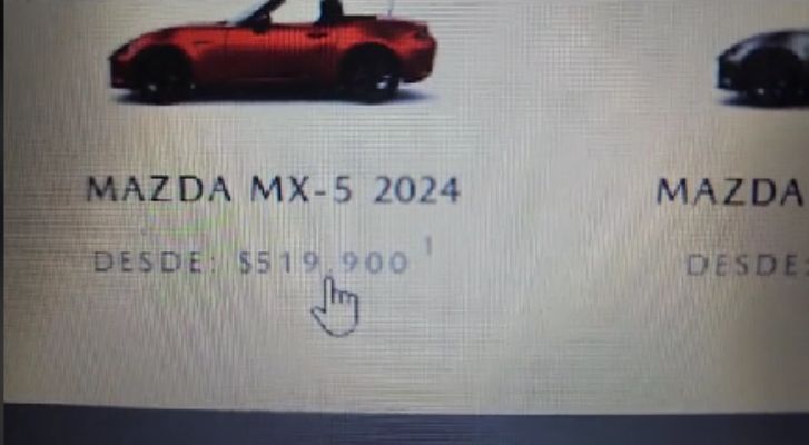 Joven busca obtener un auto deportivo en menos de 500 pesos mexicanos por error de Mazda en su página oficial – MonitorExpresso.com