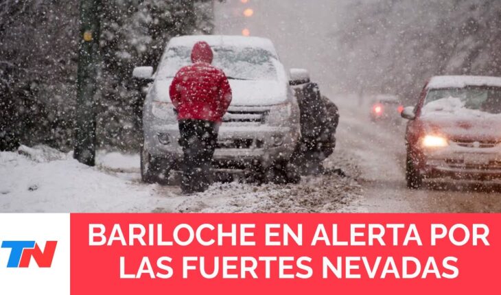 Video: Alerta amarilla por nevadas en Bariloche y regiones aledañas