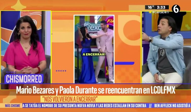 Video: Así fue el reencuentro entre Mario Bezares y Paola Durante | El Chismorreo