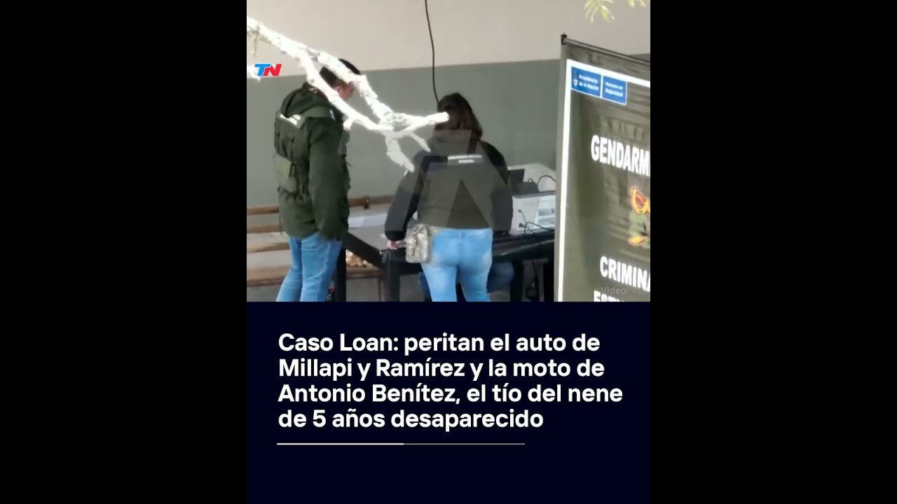 CASO LOAN: Peritaron el auto de Millapi y Ramírez y la moto de Antonio Benítez, tío de Loan